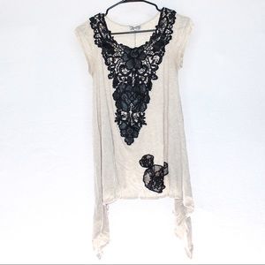 Disney Kingdom Couture Lace Accent Shirt